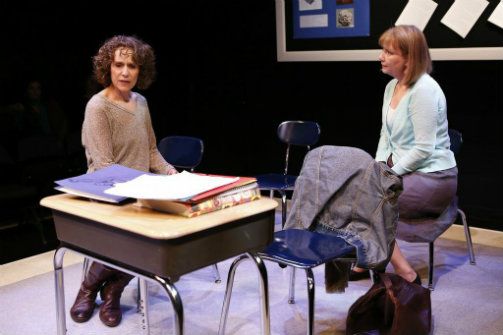 L-R: Karen Leiner and Dara O'Brien in GIDION'S KNOT at 59E59 Theaters. Photo by Carol Rosegg